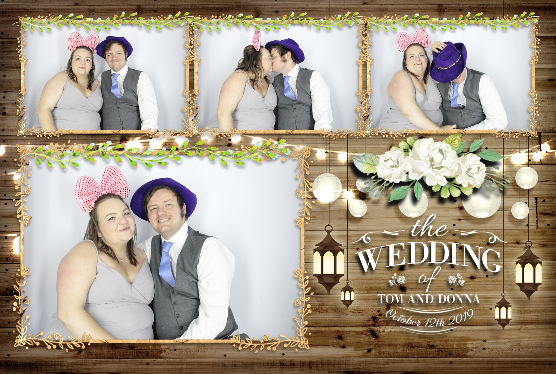 Tom & Donna's Wedding  | View more photos from the event at gallery.myphotoboothexperience.co.uk/u/MyPhotoBoothExperienceLtd/Tom-Donnas-Wedding